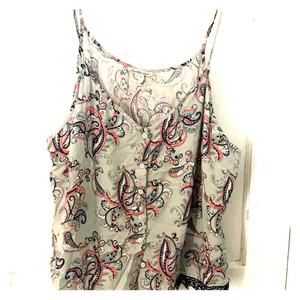 Button up tank top.